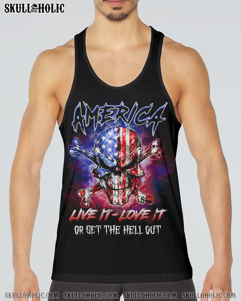 AMERICA LIVE IT LOVE IT OR GET THE HELL OUT ALL OVER PRINT – YHLN1206231