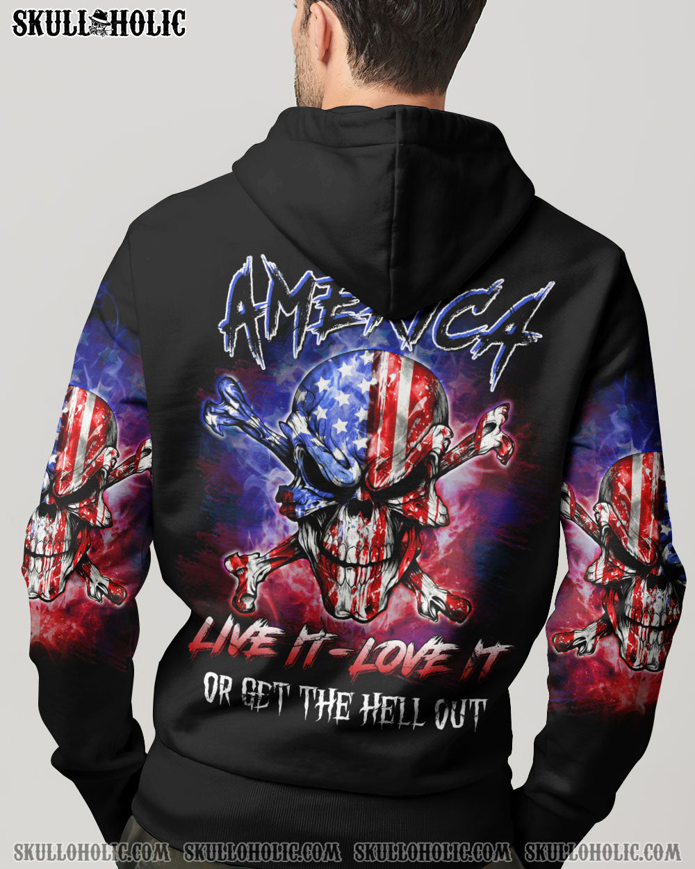AMERICA LIVE IT LOVE IT OR GET THE HELL OUT ALL OVER PRINT – YHLN1206231