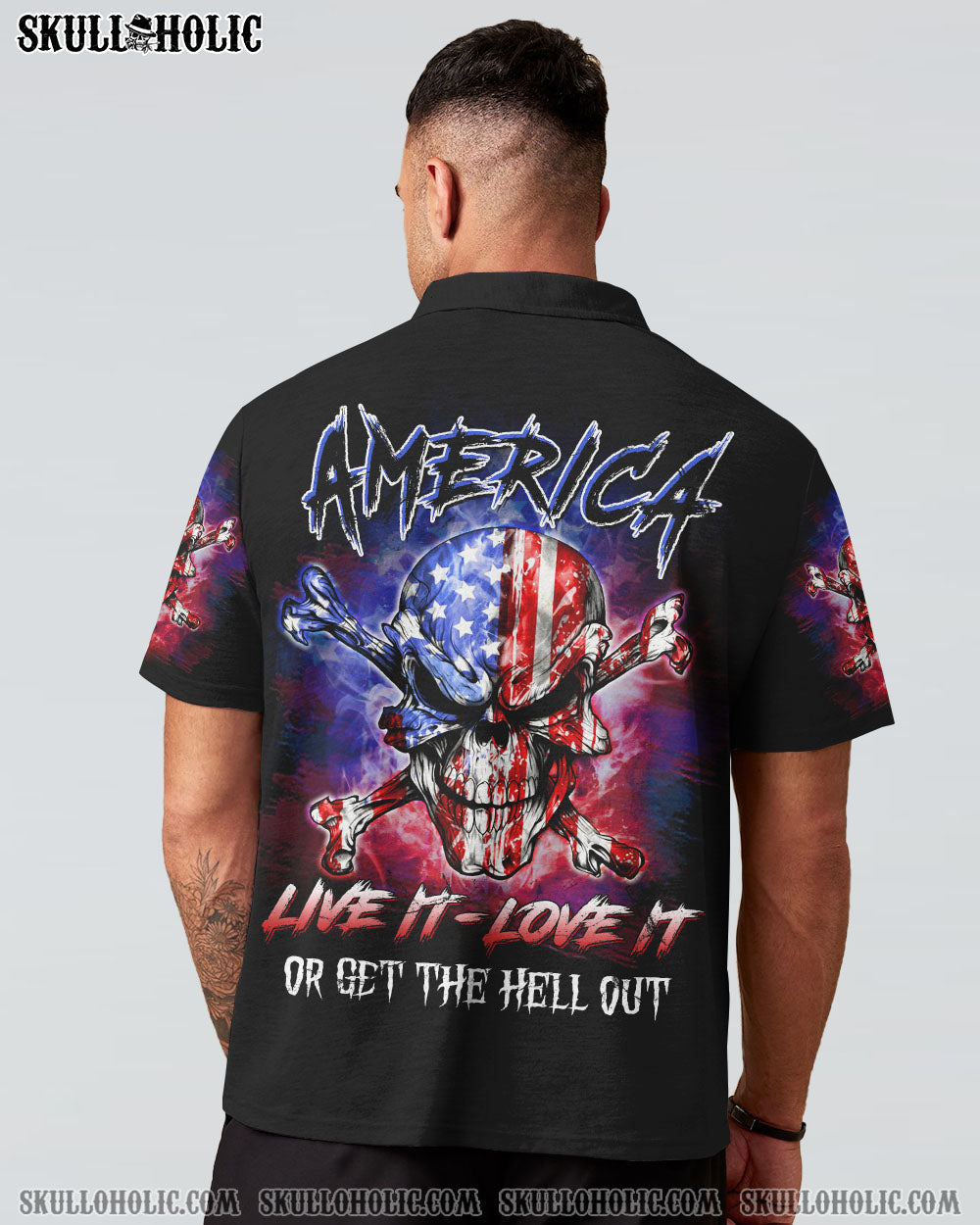 AMERICA LIVE IT LOVE IT OR GET THE HELL OUT ALL OVER PRINT – YHLN1206231