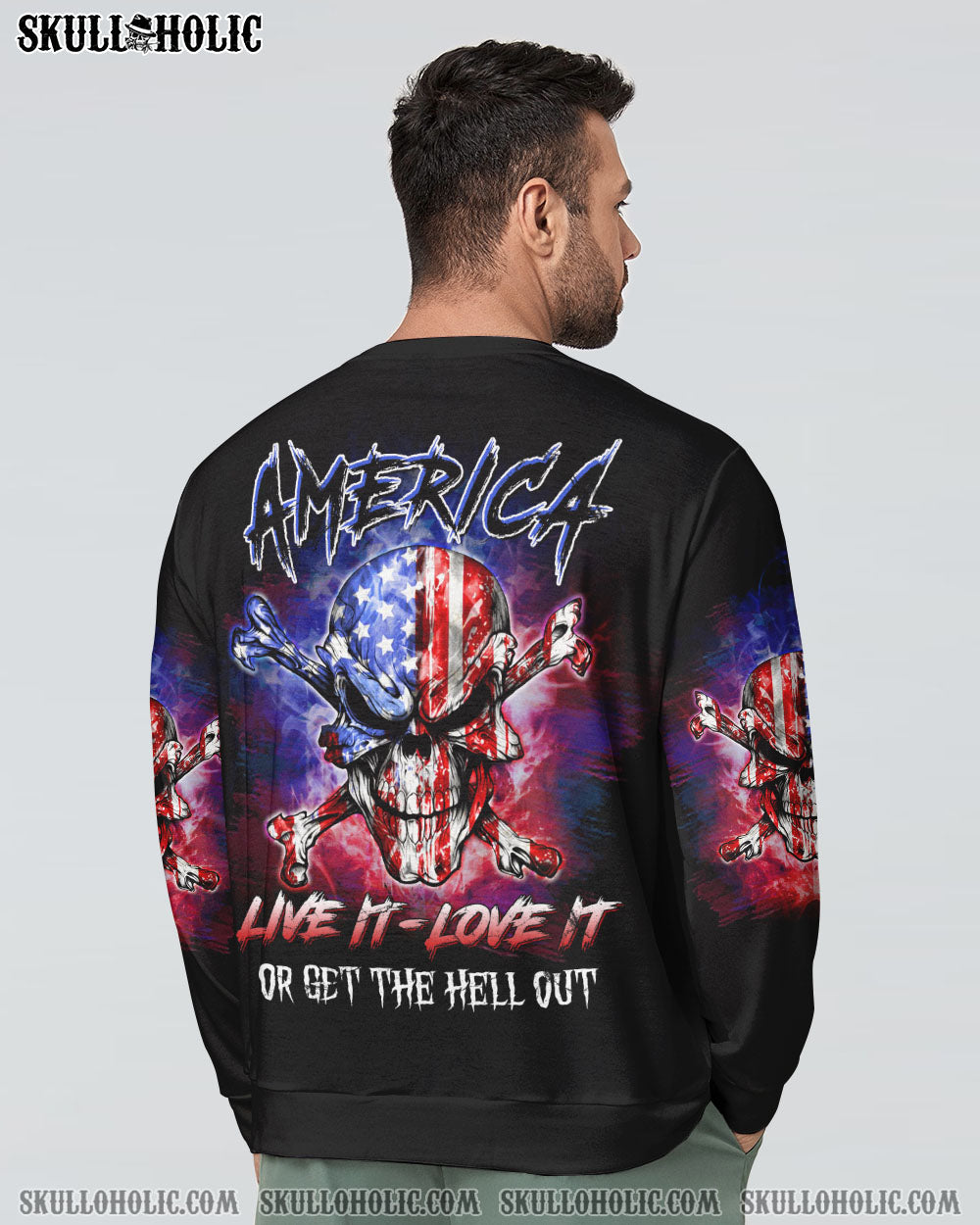 AMERICA LIVE IT LOVE IT OR GET THE HELL OUT ALL OVER PRINT – YHLN1206231