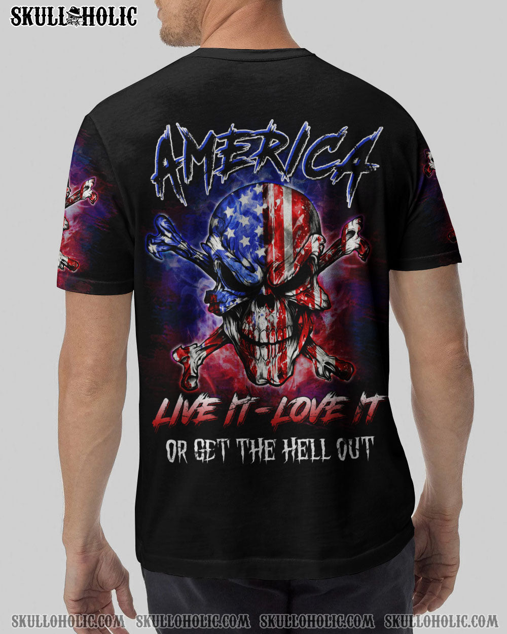 AMERICA LIVE IT LOVE IT OR GET THE HELL OUT ALL OVER PRINT – YHLN1206231