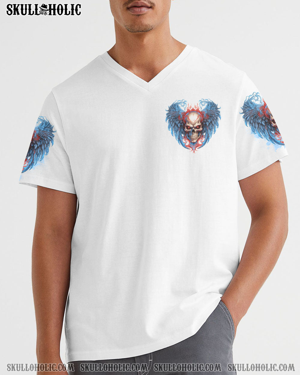 AMERICA LIVE IT LOVE IT OR GET THE HELL OUT SKULL WINGS ALL OVER PRINT – TLNO1505232