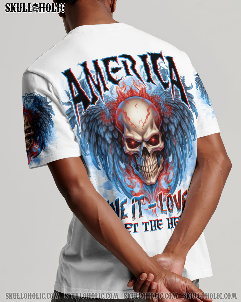 AMERICA LIVE IT LOVE IT OR GET THE HELL OUT SKULL WINGS ALL OVER PRINT – TLNO1505232