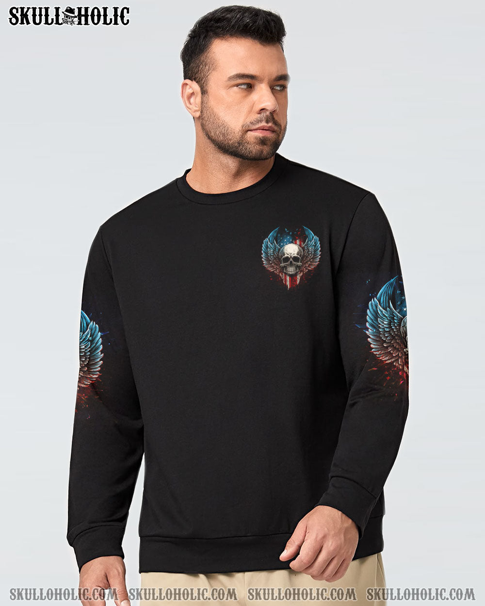AMERICA LIVE IT LOVE IT OR GET THE HELL OUT SKULL WINGS ALL OVER PRINT – TLNZ0902232