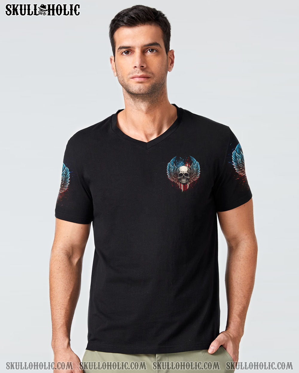 AMERICA LIVE IT LOVE IT OR GET THE HELL OUT SKULL WINGS ALL OVER PRINT – TLNZ0902232