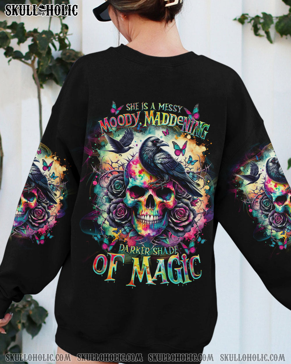 AND I WAS IN THE DARKNESS SKULL RAVEN ALL OVER PRINT – TLTR1806241