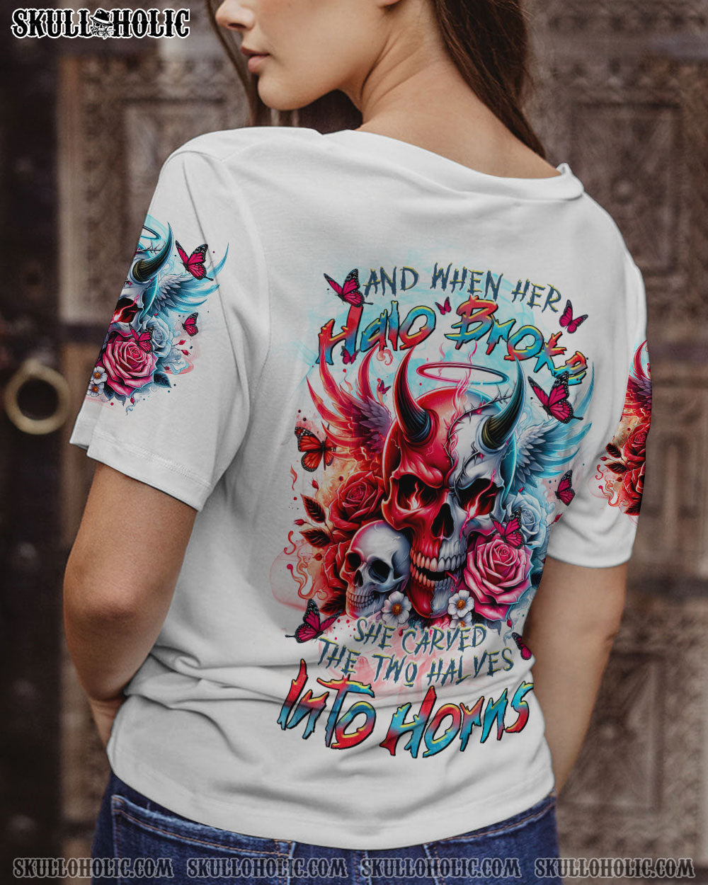 AND WHEN HER HALO BROKE SKULL ALL OVER PRINT- TLTR2103241