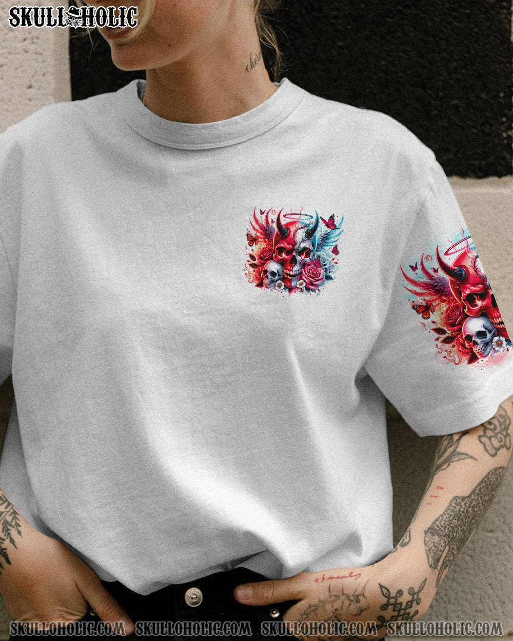 AND WHEN HER HALO BROKE SKULL ALL OVER PRINT- TLTR2103241