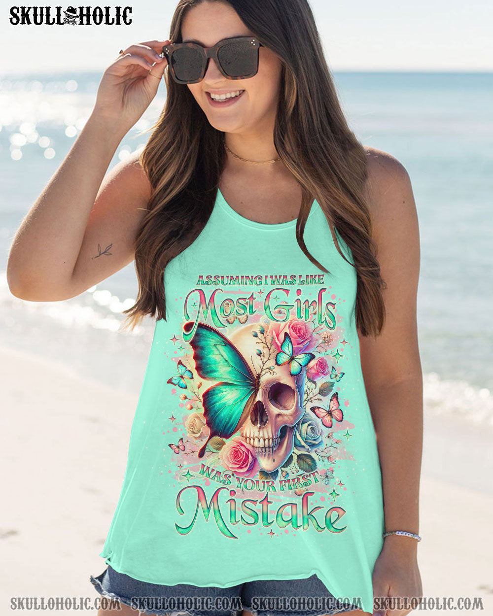 ASSUMING I WAS LIKE MOST GIRLS SKULL BUTTERFLY ALL OVER PRINT – TLNO2406241