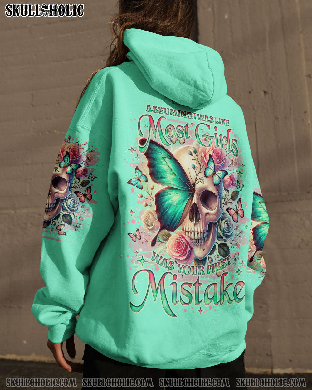 ASSUMING I WAS LIKE MOST GIRLS SKULL BUTTERFLY ALL OVER PRINT – TLNO2406241