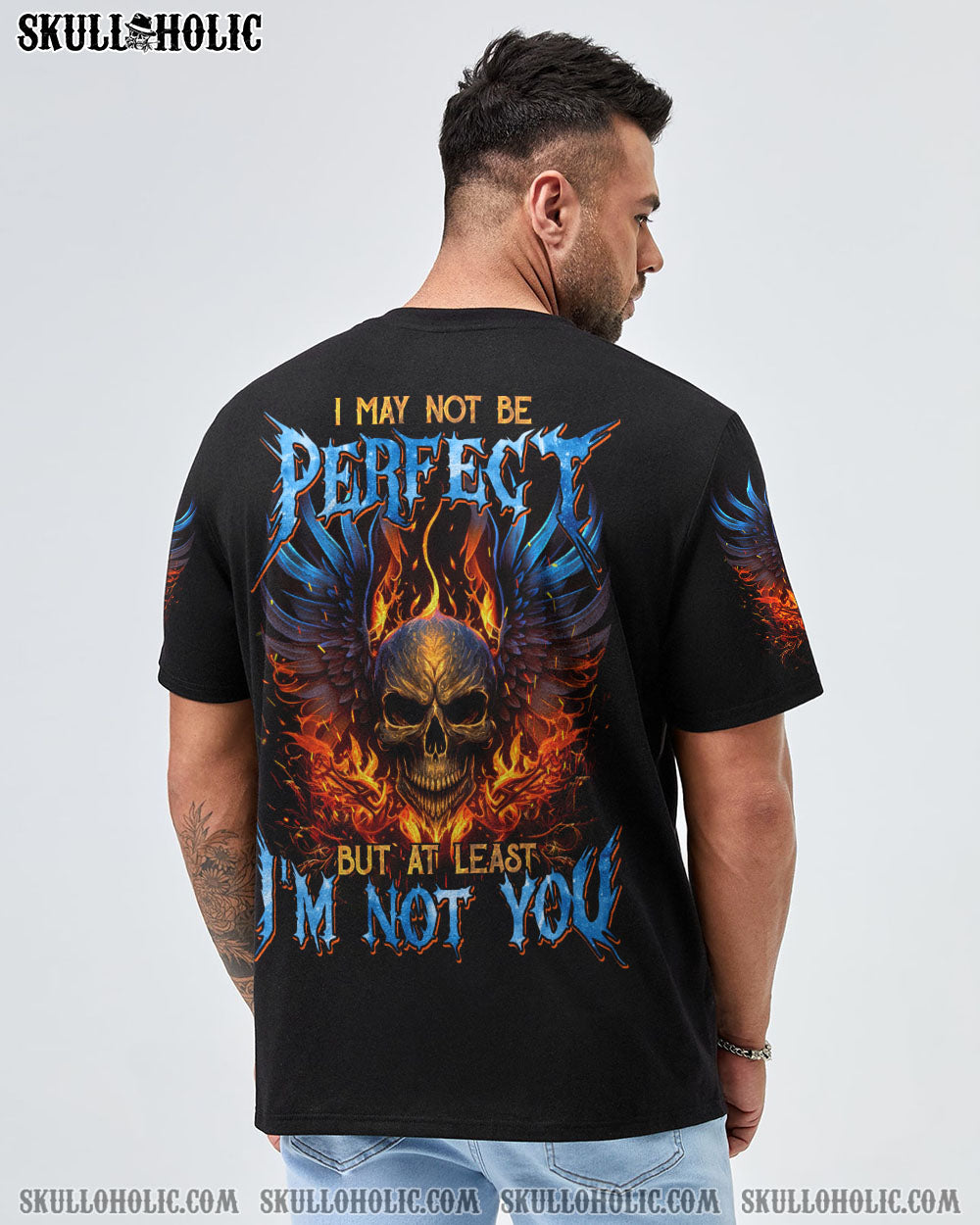 AT LEAST I’M NOT YOU FIRE SKULL WINGS ALL OVER PRINT – TLTM1102233