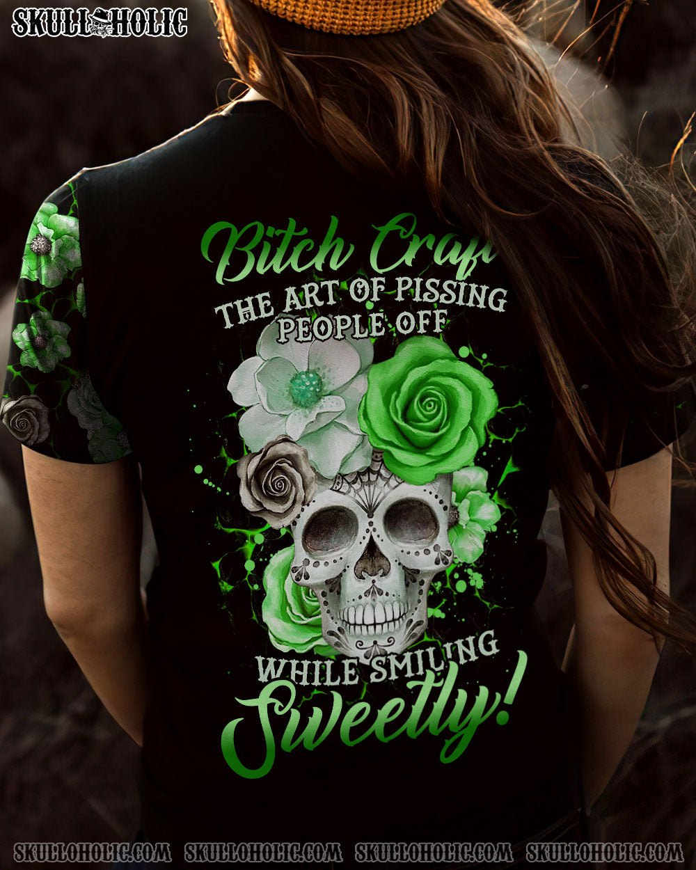 B CRAFT ROSE SKULL ALL OVER PRINT – TLTR1301231