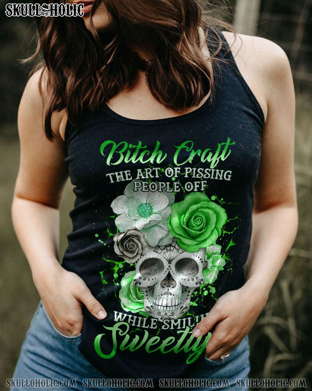 B CRAFT ROSE SKULL ALL OVER PRINT – TLTR1301231