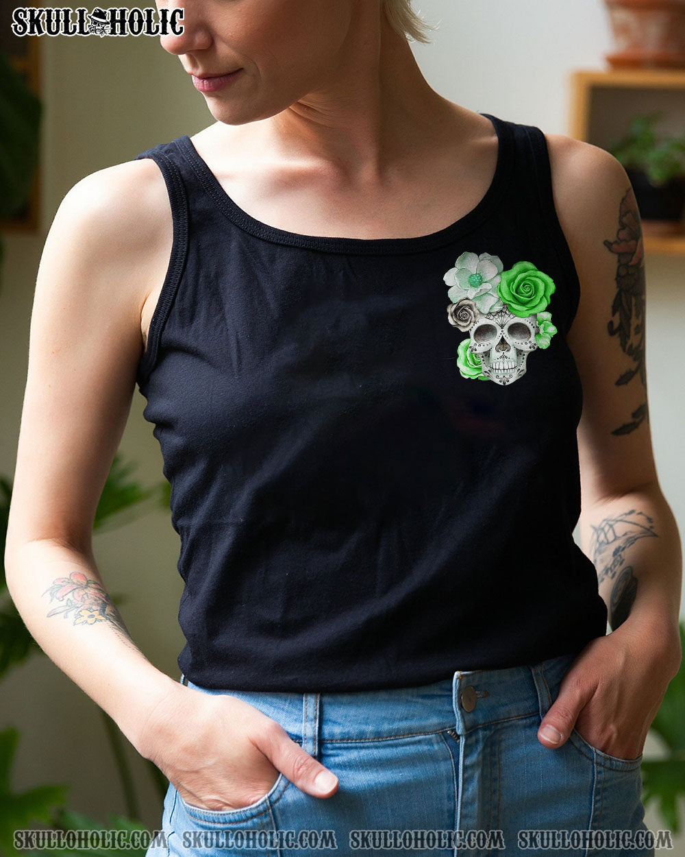 B CRAFT ROSE SKULL ALL OVER PRINT – TLTR1301231