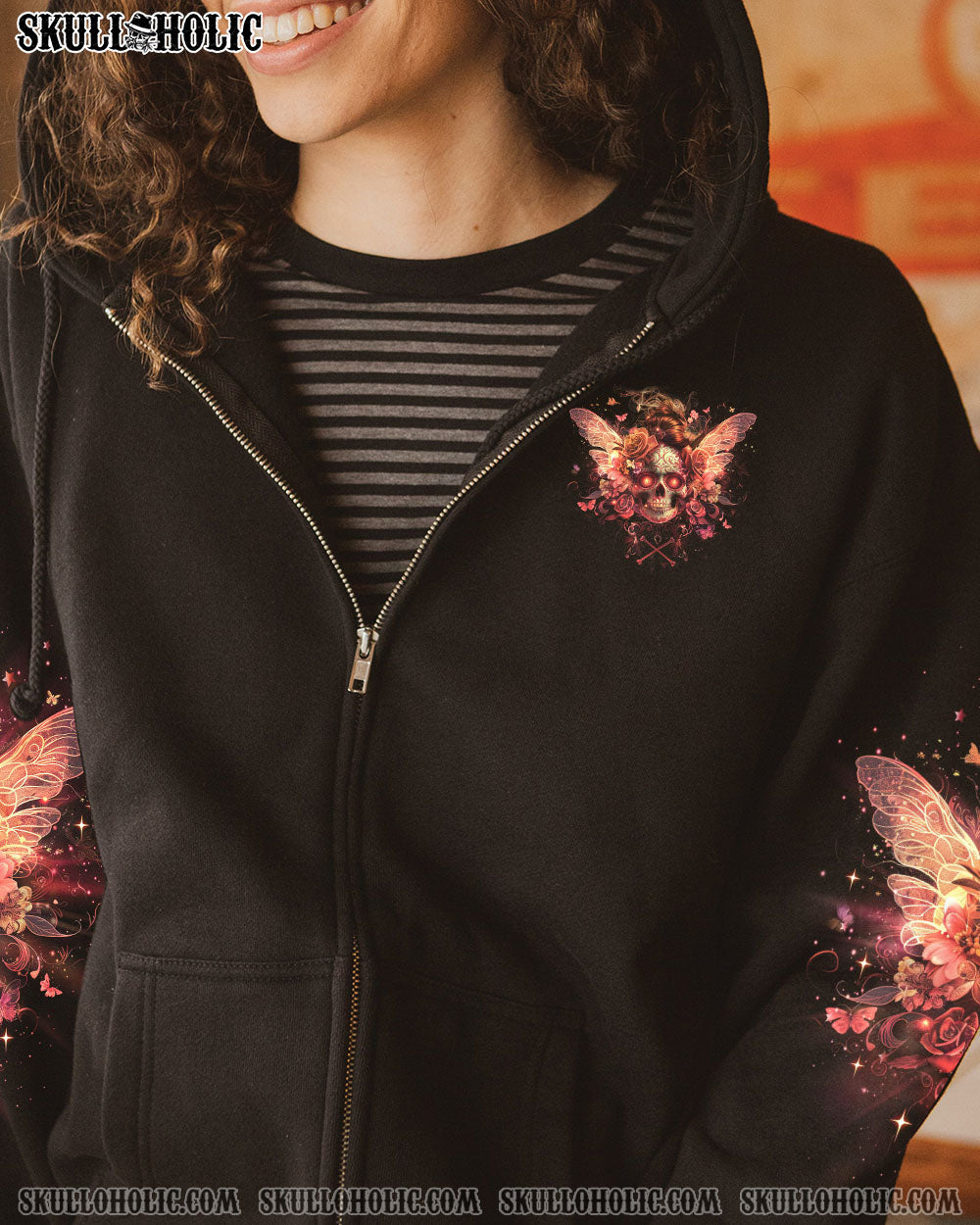 B DUST I SPRINKLE THAT S ON EVERYTHING SKULL MESSY BUN WINGS ALL OVER PRINT – TLNO1304241