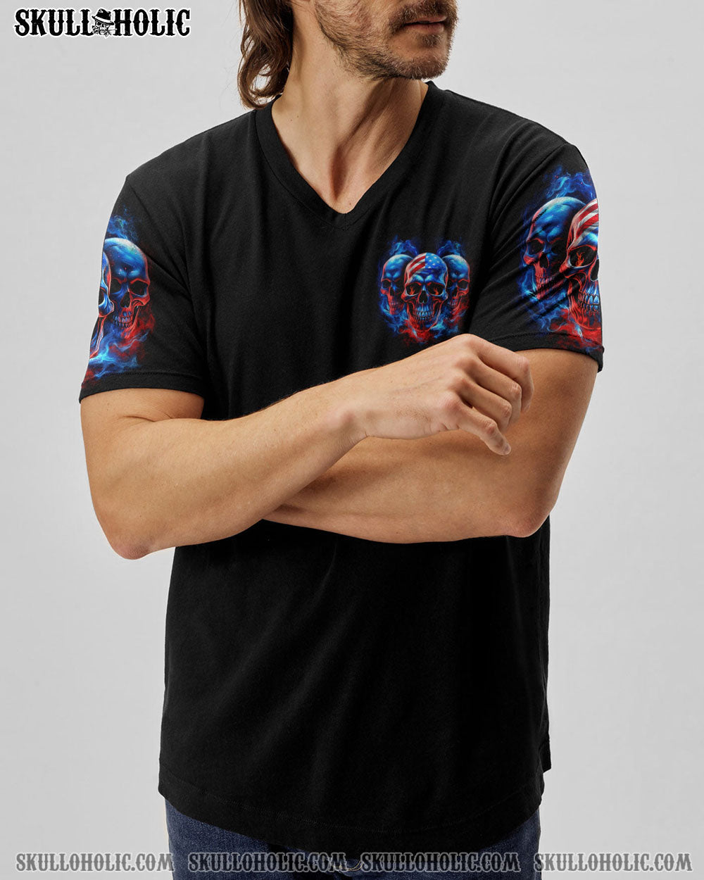 BE CAREFUL WHEN I’M SILENT 3 SKULLS ALL OVER PRINT – TLTR0407232