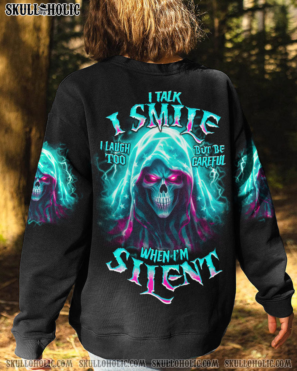 BE CAREFUL WHEN I’M SILENT REAPER PINK ALL OVER PRINT – TLNO2806234