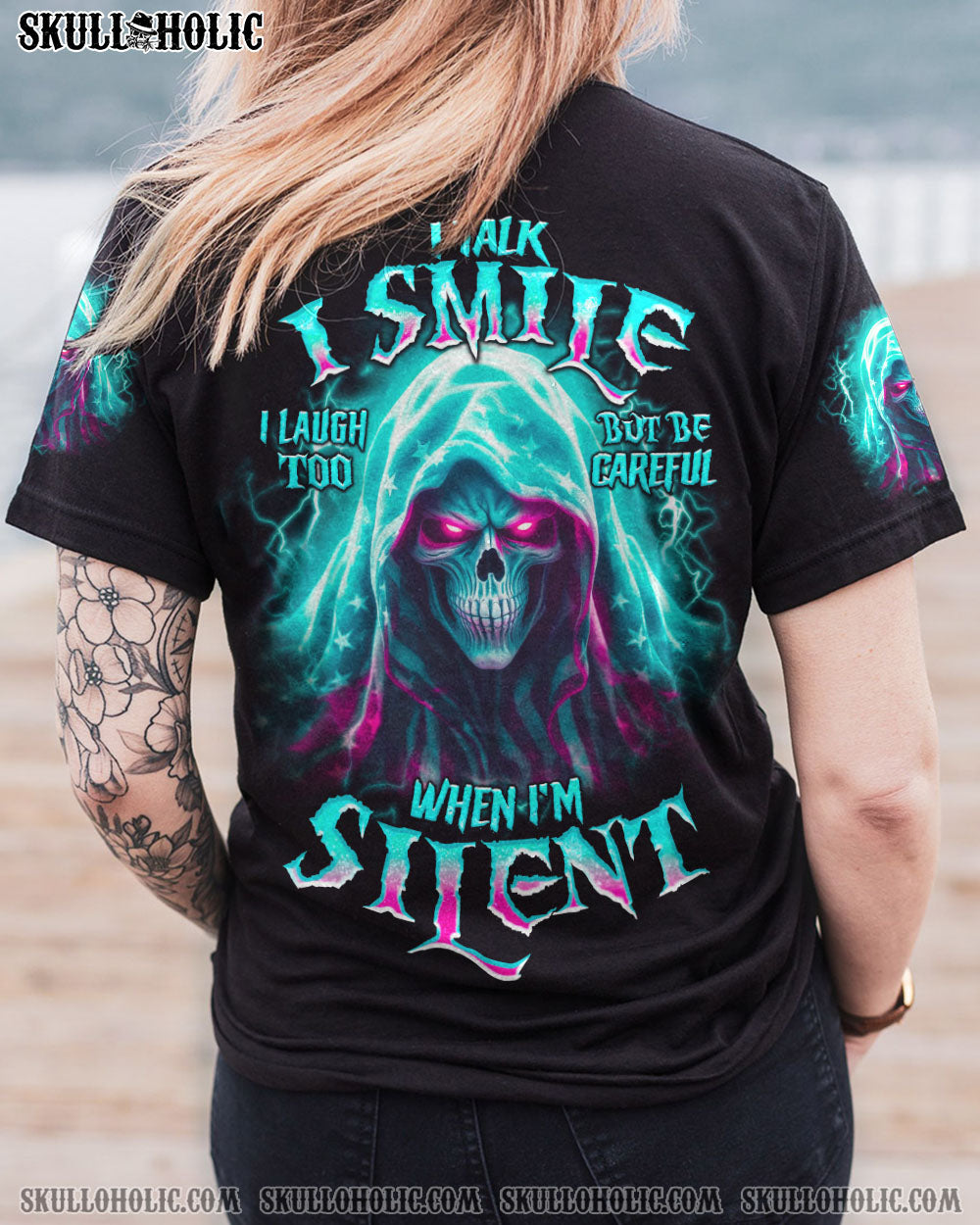 BE CAREFUL WHEN I’M SILENT REAPER PINK ALL OVER PRINT – TLNO2806234