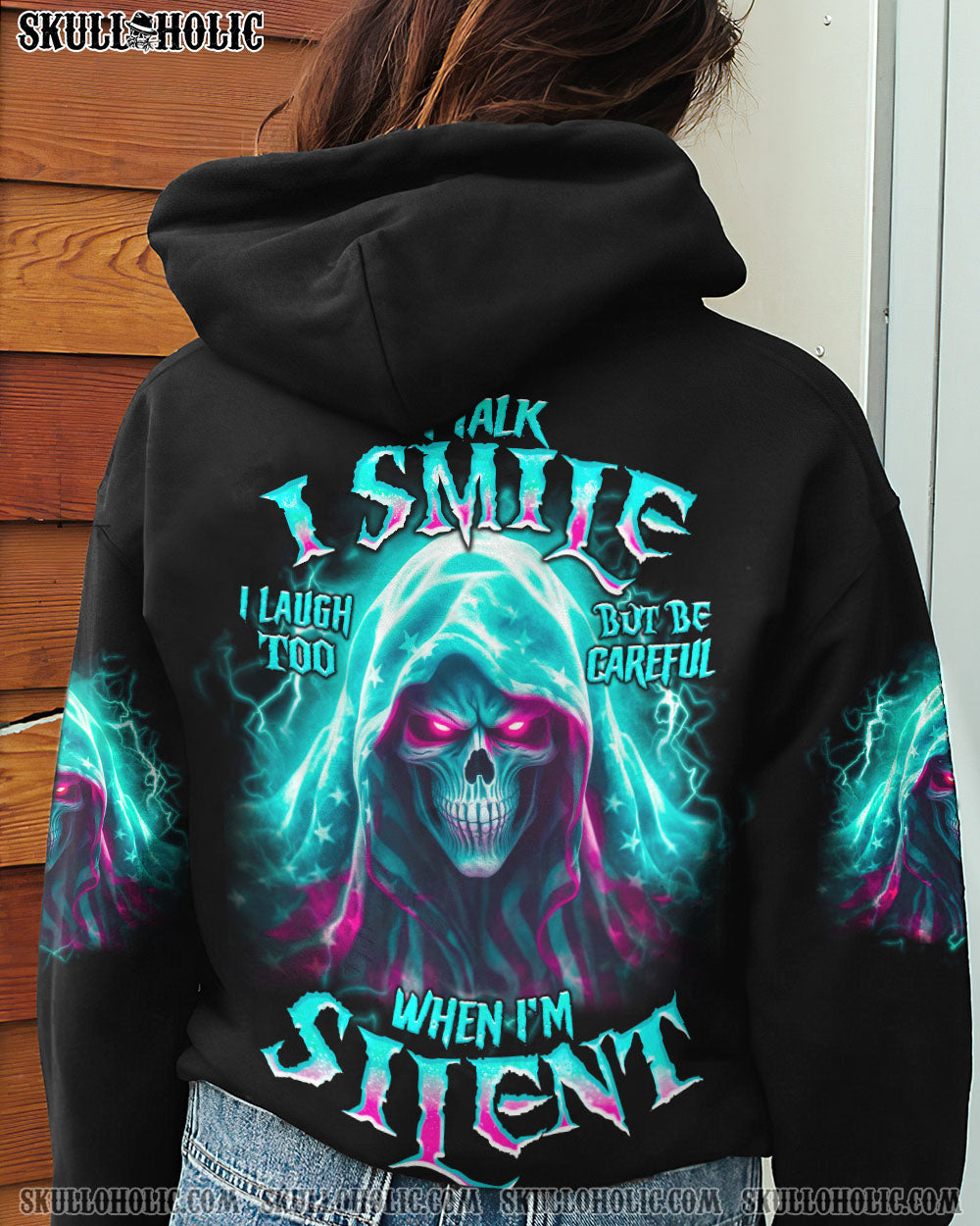 BE CAREFUL WHEN I’M SILENT REAPER PINK ALL OVER PRINT – TLNO2806234