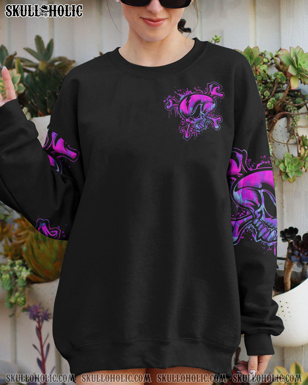 BE CAREFUL WHEN I’M SILENT SKULL BONES ALL OVER PRINT – TLNT0607232