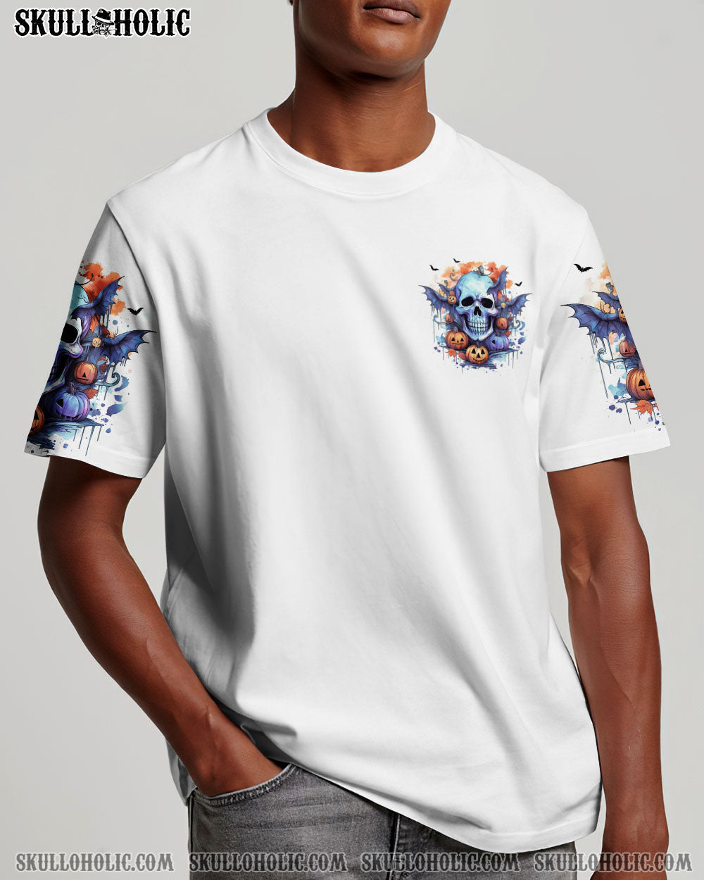 BE CAREFUL WHEN I’M SILENT SKULL HALLOWEEN ALL OVER PRINT – TLNO1108234