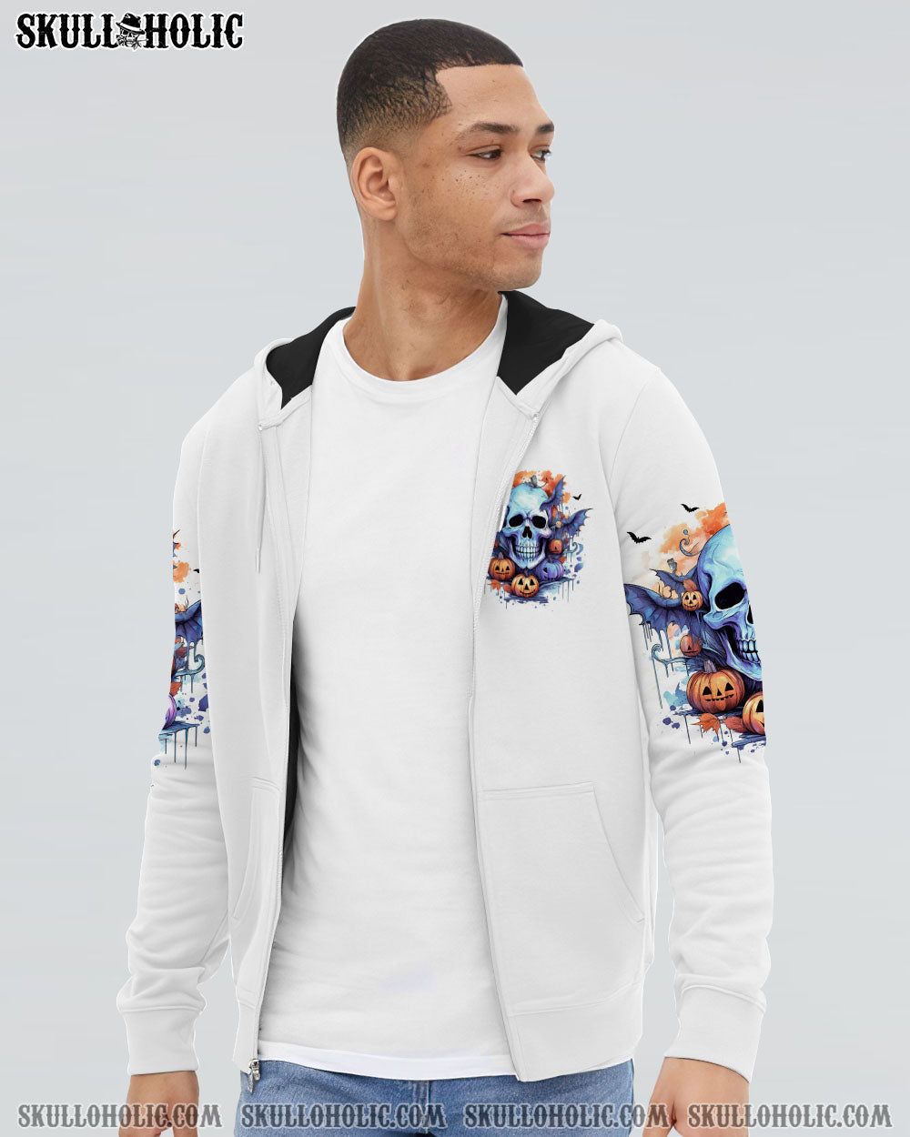 BE CAREFUL WHEN I’M SILENT SKULL HALLOWEEN ALL OVER PRINT – TLNO1108234