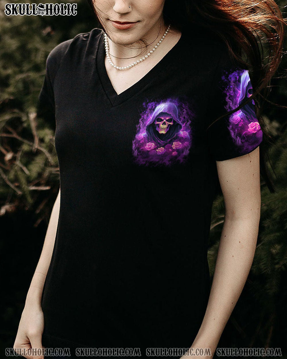 BE CAREFUL WHEN I’M SILENT SKULL ROSE ALL OVER PRINT – YHLN1907231