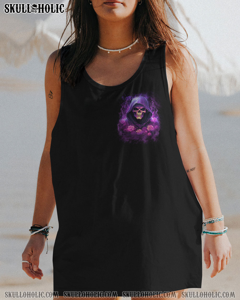 BE CAREFUL WHEN I’M SILENT SKULL ROSE ALL OVER PRINT – YHLN1907231