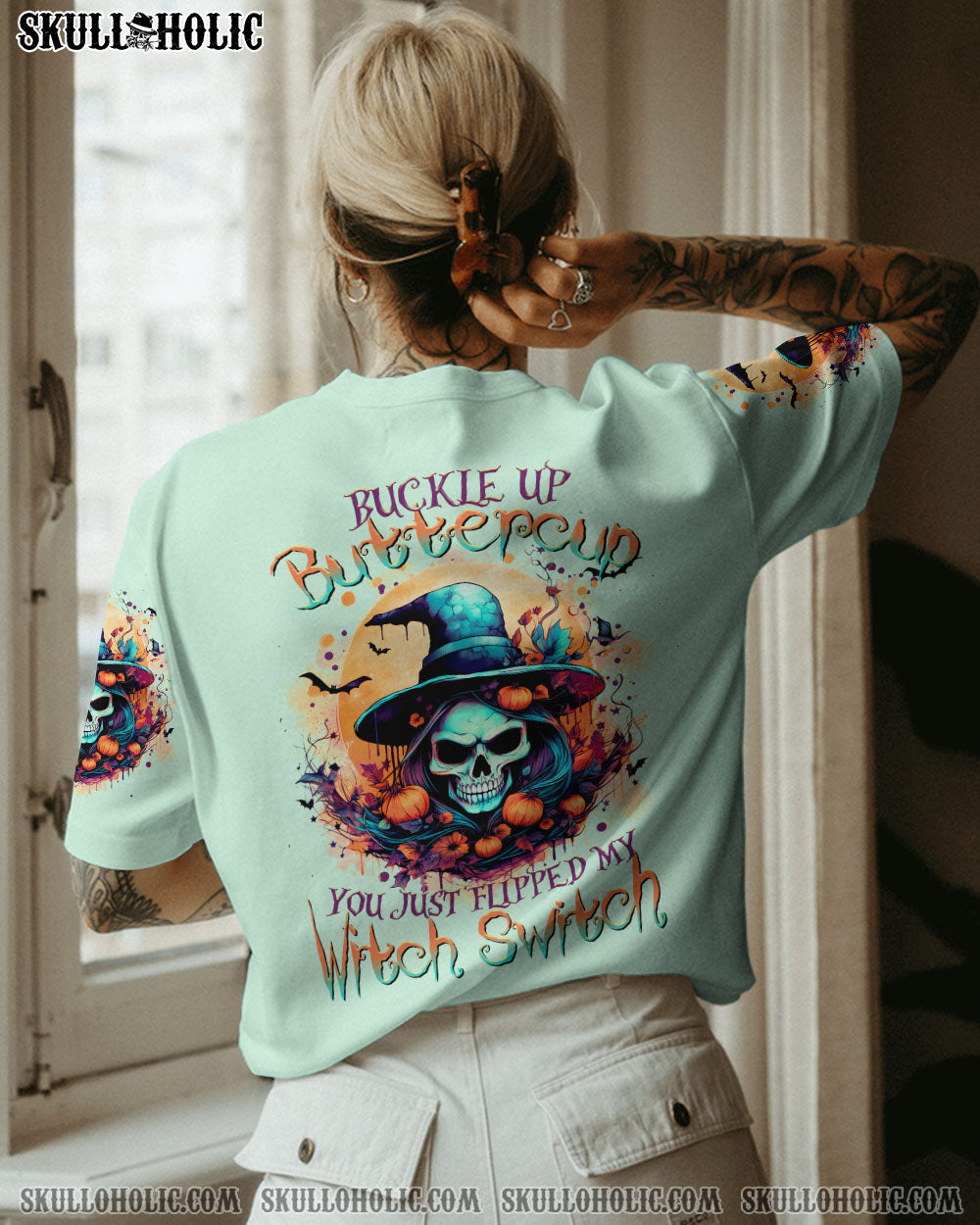 BUCKLE UP BUTTERCUP WITCH SWITCH HALLOWEEN ALL OVER PRINT – TLTR1108233