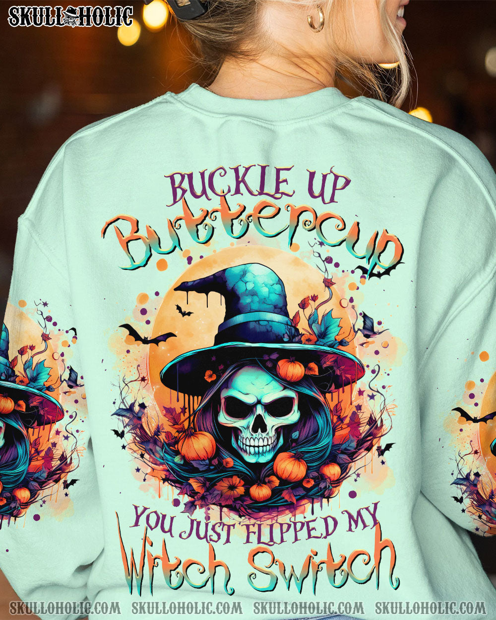 BUCKLE UP BUTTERCUP WITCH SWITCH HALLOWEEN ALL OVER PRINT – TLTR1108233