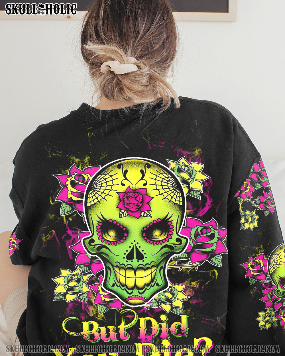 BUT DID YOU DIE MOM LIFE SKULL ALL OVER PRINT – TLTW2302235