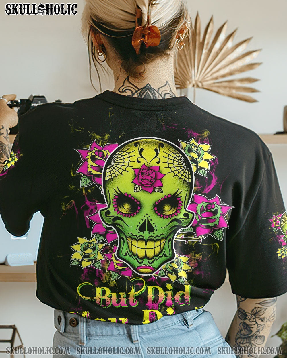 BUT DID YOU DIE MOM LIFE SKULL ALL OVER PRINT – TLTW2302235
