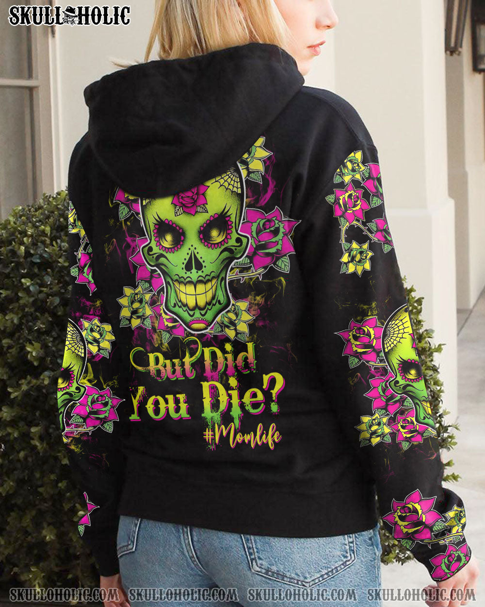 BUT DID YOU DIE MOM LIFE SKULL ALL OVER PRINT – TLTW2302235