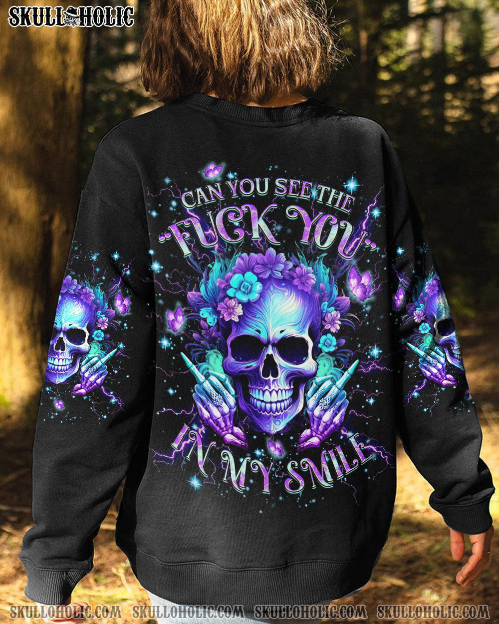 CAN YOU SEE THE F YOU SKULL ALL OVER PRINT – YHKD0711231