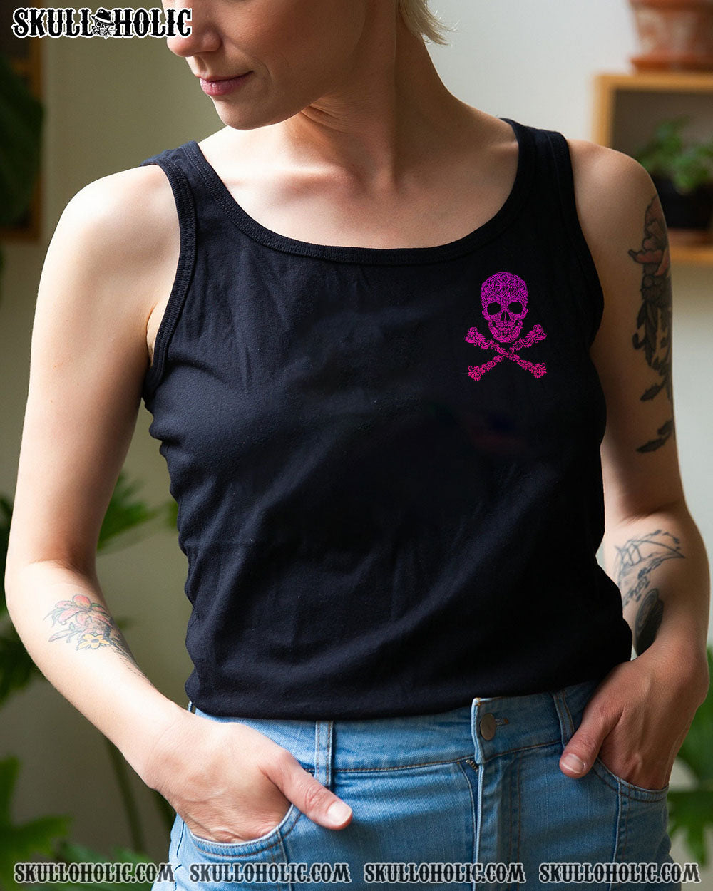 CAN YOU SEE THE F YOU SKULL ROSE ALL OVER PRINT – TLNZ0302231