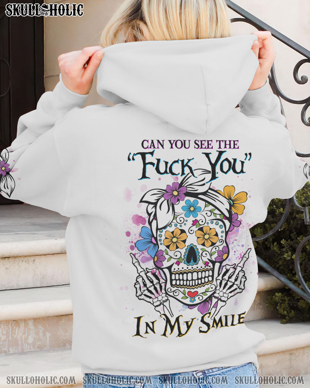 CAN YOU SEE THE F YOU SUGAR SKULL ALL OVER PRINT – YHHG1503231