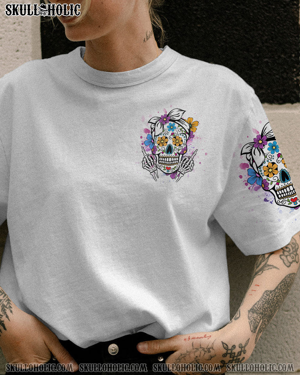 CAN YOU SEE THE F YOU SUGAR SKULL ALL OVER PRINT – YHHG1503231