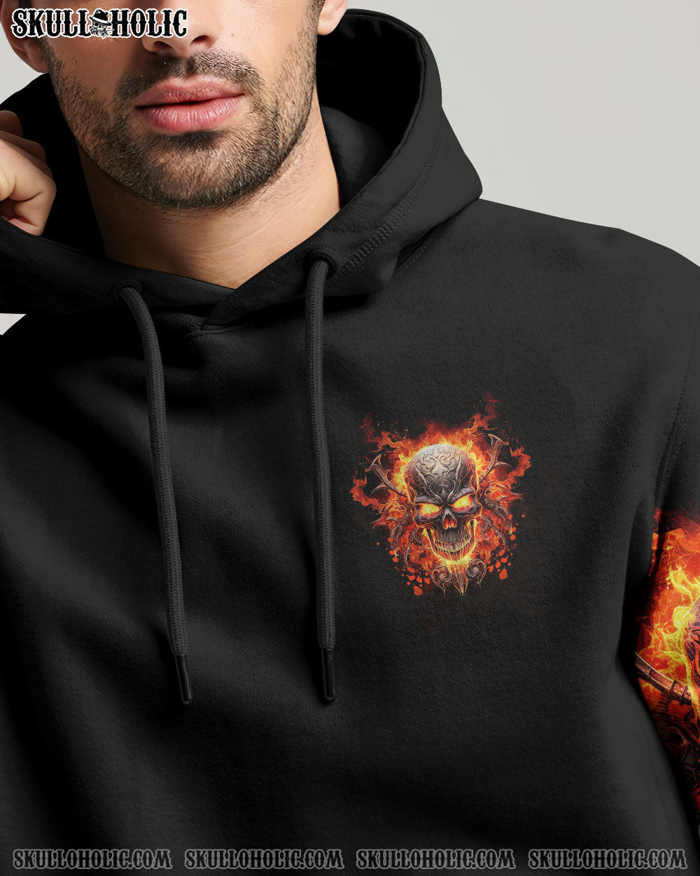 CAREFUL BOY FIRE SKULL ALL OVER PRINT – TLNT2107234