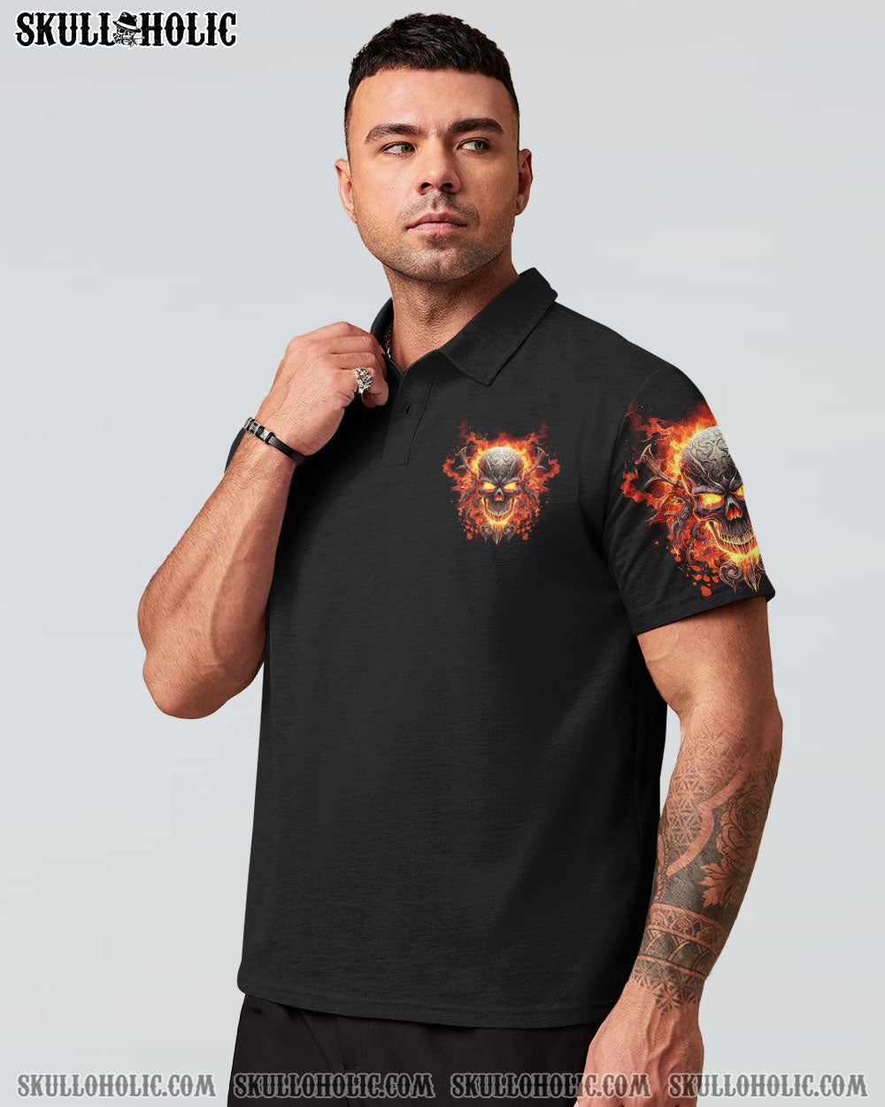 CAREFUL BOY FIRE SKULL ALL OVER PRINT – TLNT2107234
