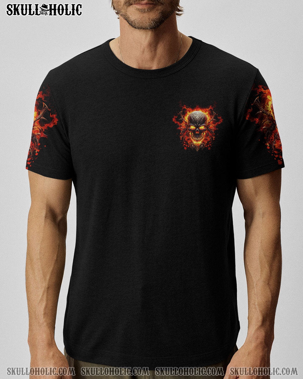 CAREFUL BOY FIRE SKULL ALL OVER PRINT – TLNT2107234