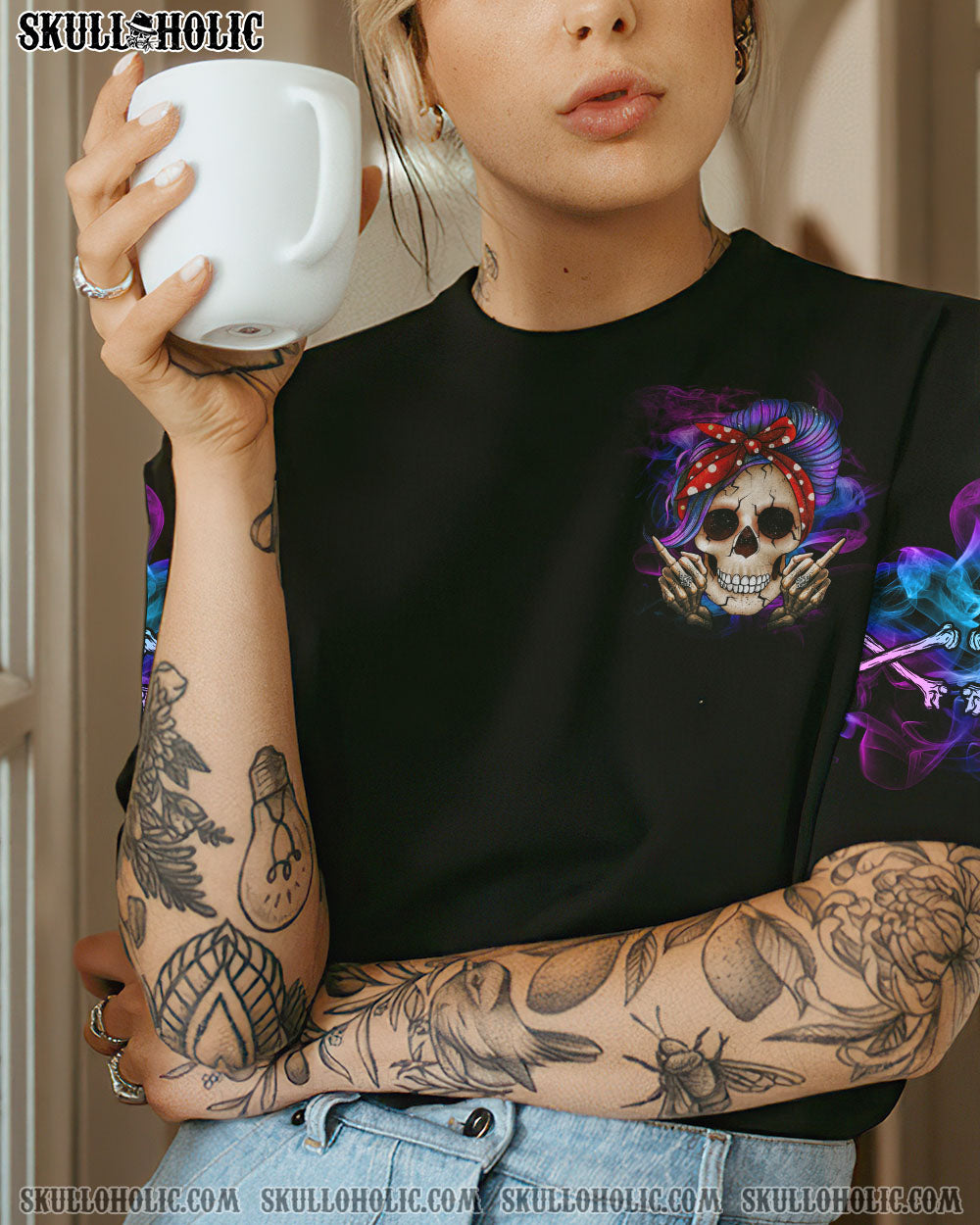 CRAZY GRANDMA SKULL ALL OVER PRINT – YHHG2202234