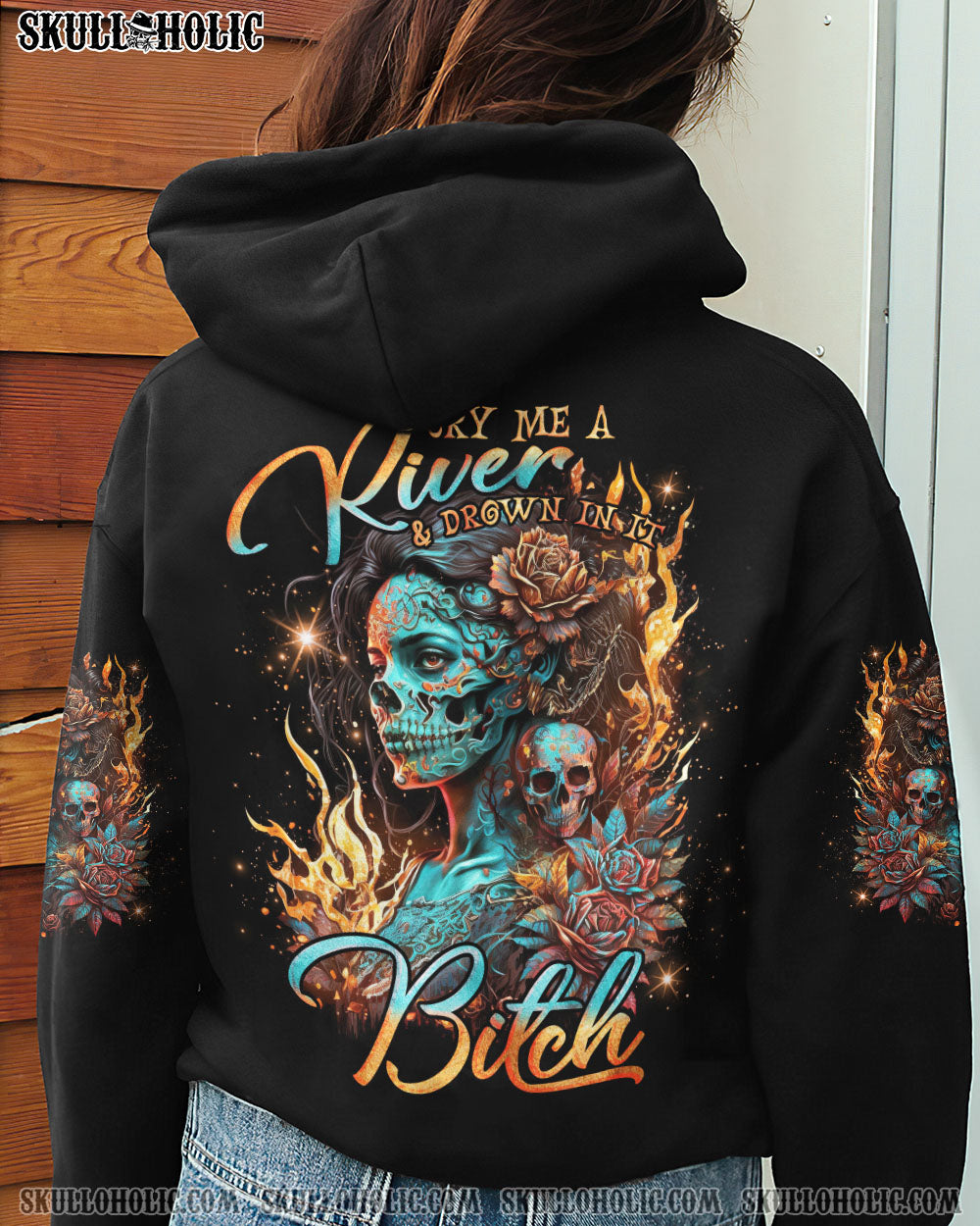 CRY ME A RIVER SUGAR SKULL ALL OVER PRINT – TLNO0404232