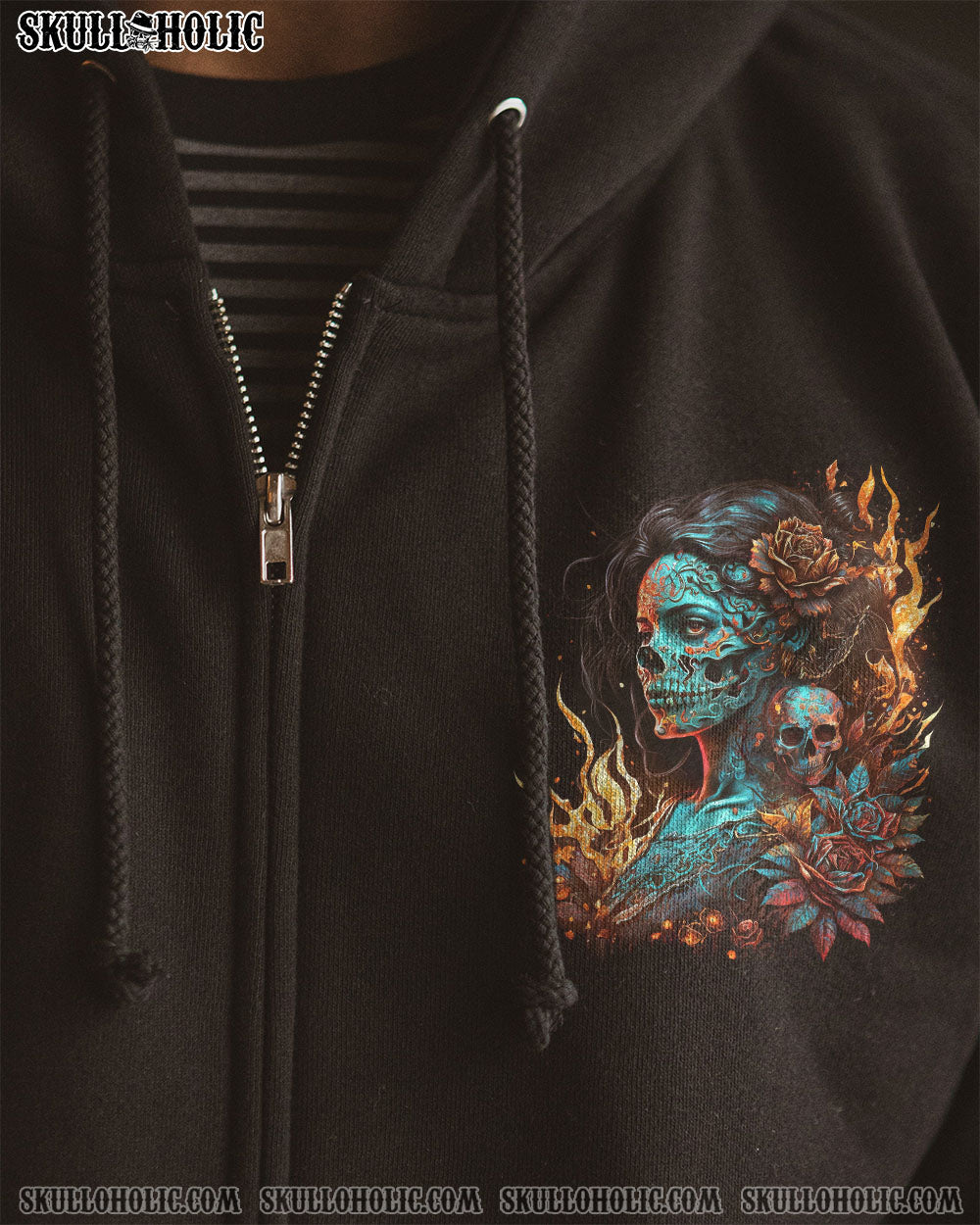 CRY ME A RIVER SUGAR SKULL ALL OVER PRINT – TLNO0404232