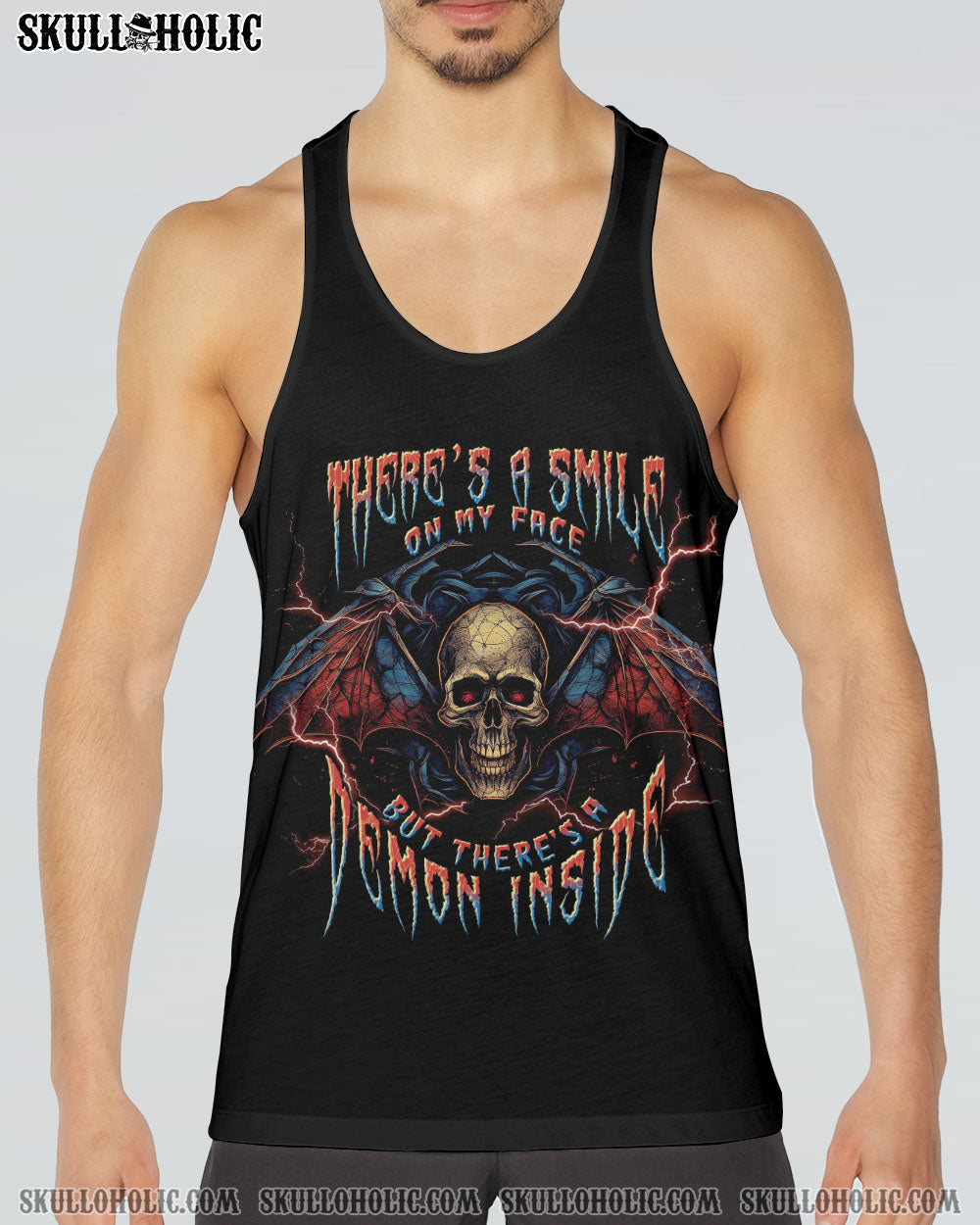 DEMON INSIDE SKULL BAT ALL OVER PRINT – TLNT0407234