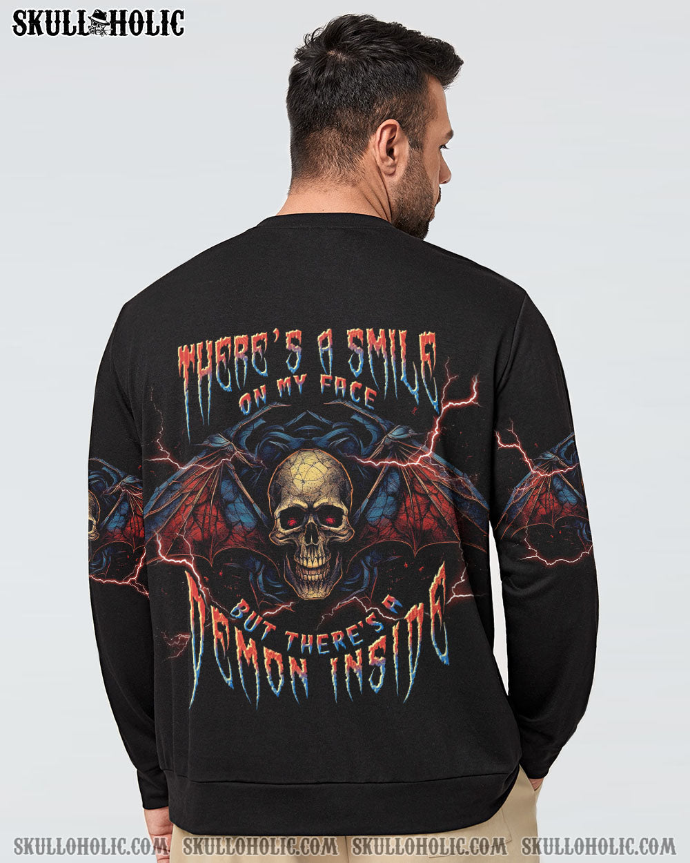 DEMON INSIDE SKULL BAT ALL OVER PRINT – TLNT0407234