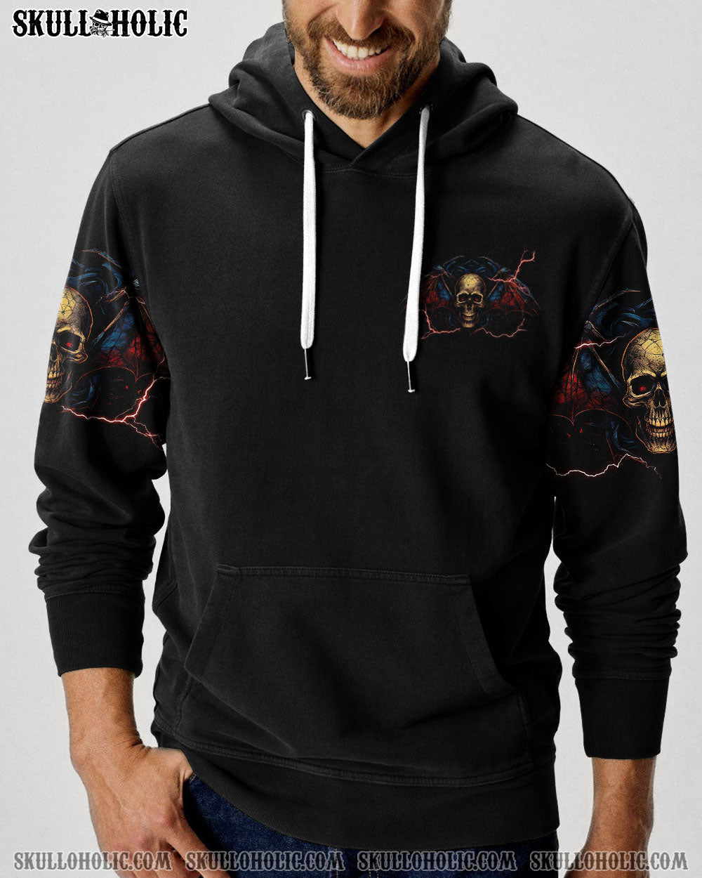 DEMON INSIDE SKULL BAT ALL OVER PRINT – TLNT0407234