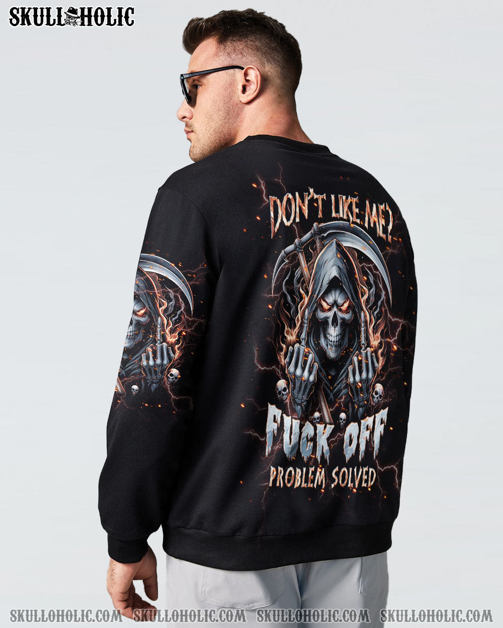 DON’T LIKE ME FCK OFF PROBLEM SOLVED REAPER SKULL ALL OVER PRINT – TLPQ1704242