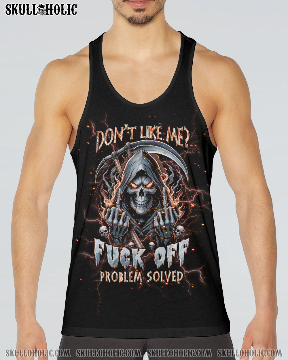 DON’T LIKE ME FCK OFF PROBLEM SOLVED REAPER SKULL ALL OVER PRINT – TLPQ1704242
