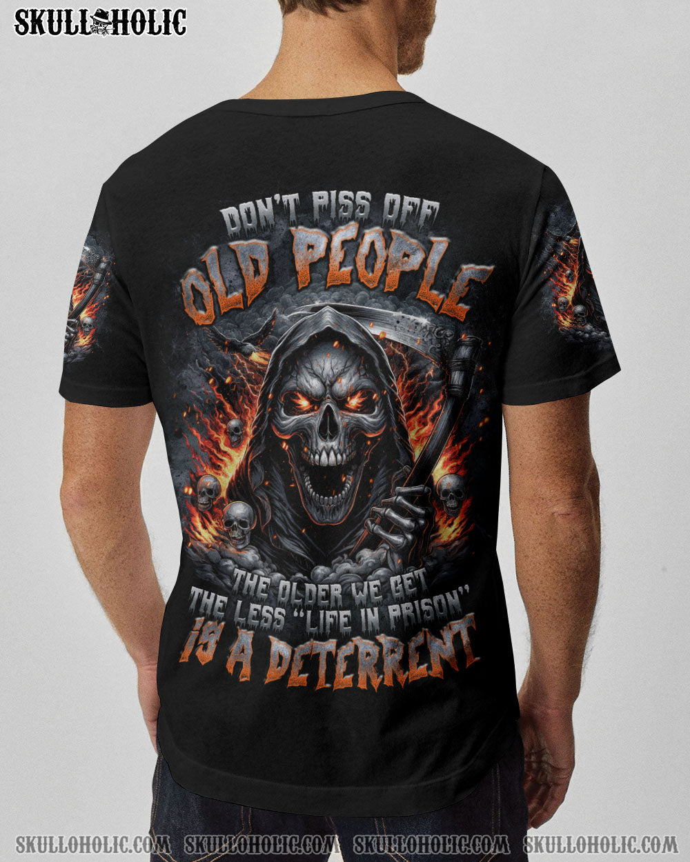 DON’T PISS OFF OLD PEOPLE SKULL ALL OVER PRINT – TLTR1707242