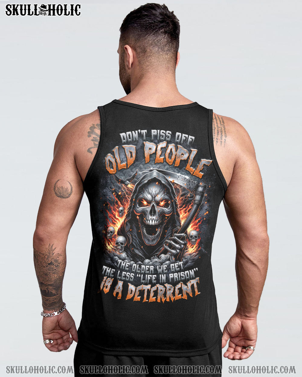 DON’T PISS OFF OLD PEOPLE SKULL ALL OVER PRINT – TLTR1707242